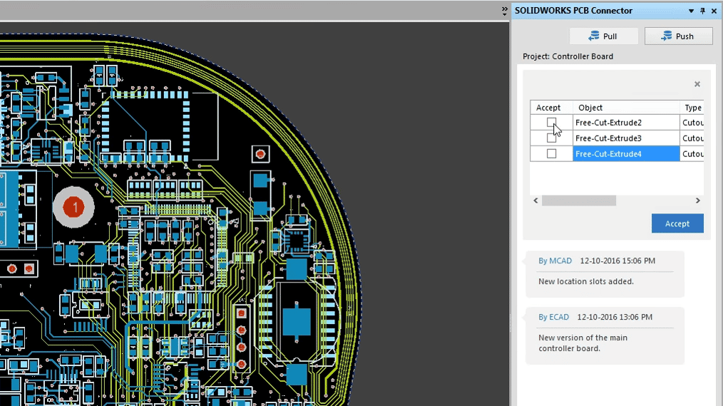 Altium Designer ir SOLIDWORKS išmanus bendradarbiavimas